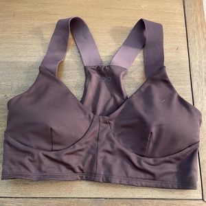 Pre-Loved Size M Airbrush Rev It Up Bra Top in Raisin (Dark Purple)